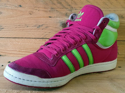 Adidas Originals Sleek Series Mid Trainers UK7/US8.5/EU40.5 G19594 Pink/Green