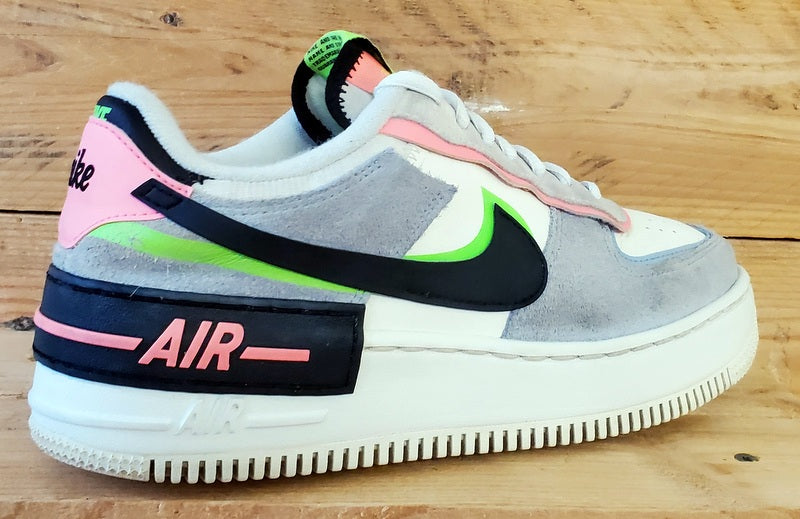 Nike Air Force 1 Shadow Low Trainers UK6/US8.5/EU40 CU8591-101 Sunset Pulse Blue