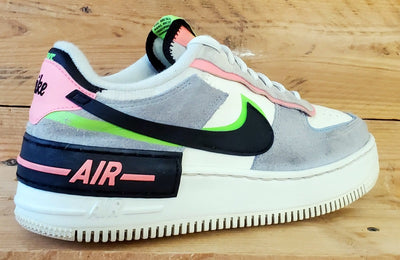 Nike Air Force 1 Shadow Low Trainers UK6/US8.5/EU40 CU8591-101 Sunset Pulse Blue