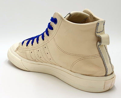 Adidas Nizza Hu Pharrell Mid Leather Trainers FX8010 Cream/Blue UK9/US9.5/E43