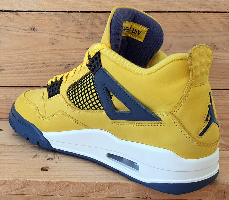 Nike Air Jordan 4 Retro Lightning Trainers UK8/US9/E42.5 CT8527-700 Yellow/Black