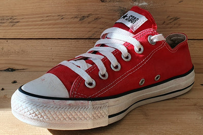 Converse Chuck Taylor All Star Low Trainers UK5/US7/EU38 M9696 Red/White