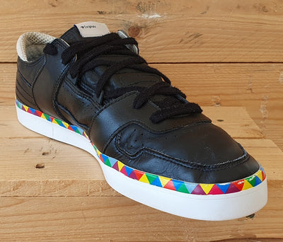 Adidas Originals Low Leather Trainers UK12/US12.5/EU47 G51677 Black/White/Multi