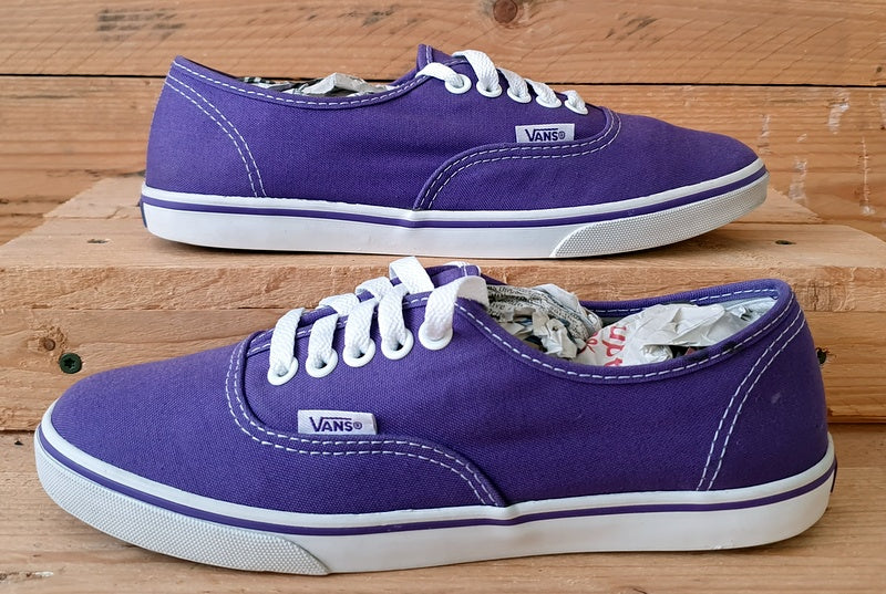 Vans Off The Wall Low Canvas Trainers T375  Purple/White UK4.5/US7/EU37