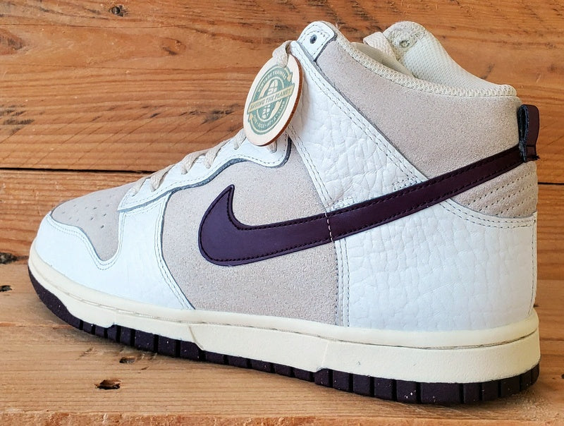 Nike Dunk Mid Suede/Leather Trainers UK4.5/US7/EU38 FB8482-100 Light Orewood