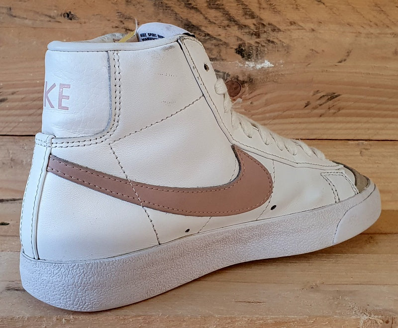 Nike Blazer Mid 77 Leather Trainers UK4/US6.5/E37.5 CZ1055-118 Summit White Pink