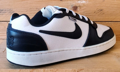 Nike Ebernon Premium Leather Trainers UK6/US7/EU40 AQ1774-102 Black/White