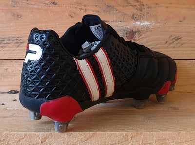 Patrick Rugby Boots Low Leather UK5/US6/EU38 PWRX RGBY Black Red White