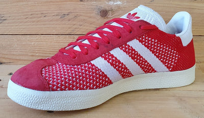 Adidas Originals Gazelle Low Primeknit Trainers UK8.5/US9/E42.5 BB5247 Scarlet