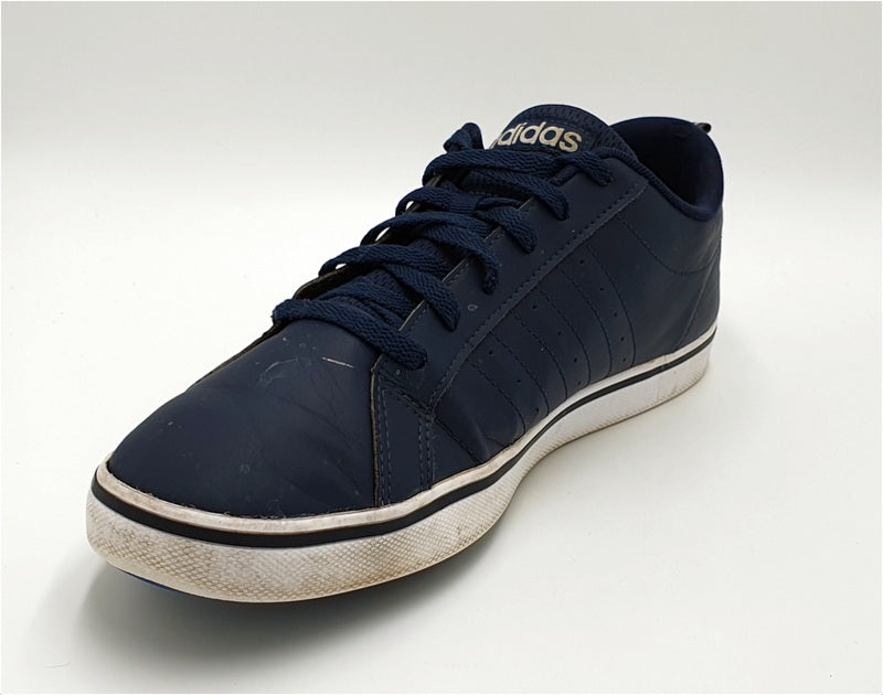 Adidas VS Pace Mens Low Leather Trainers B74493 Navy Blue UK12/US12.5/EU47