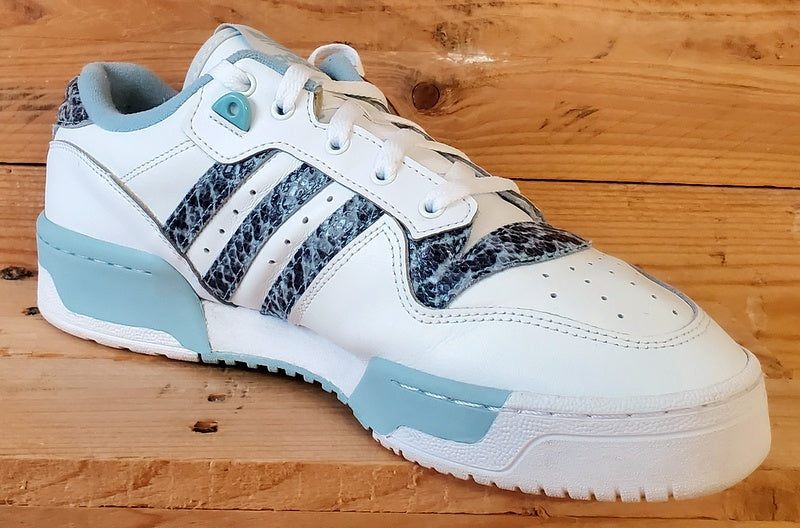 Adidas Rivalry Low Leather Trainers UK10/US10.5/EU44.5 EG7636 White/Ash Grey