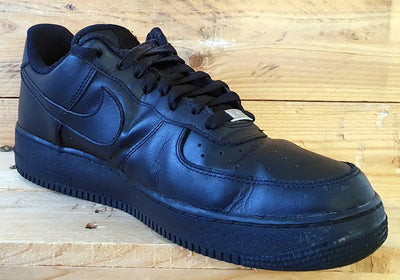 Nike Air Force 1 07' Low Leather Trainers UK11/US12/EU46 315122-001 Triple Black