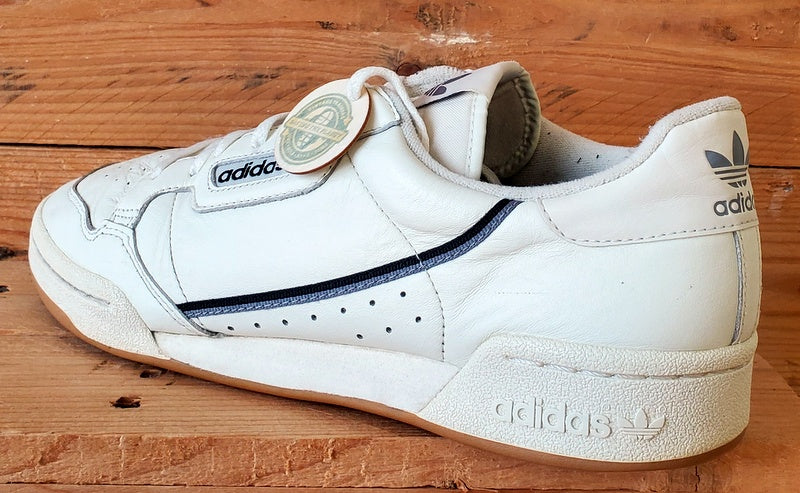 Adidas Continental 80 Low Leather Trainers UK11/US11.5/EU46 EG3877 Off White
