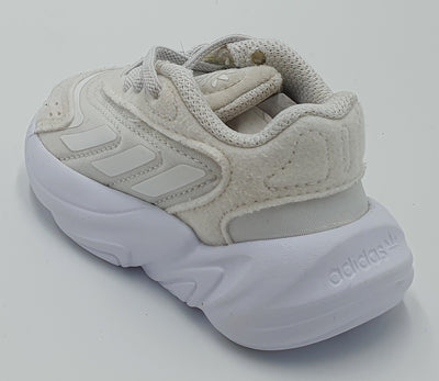 Adidas Ozelia Low Textile Kids Trainers H04748 Cloud White UK4K/US5K/EU20
