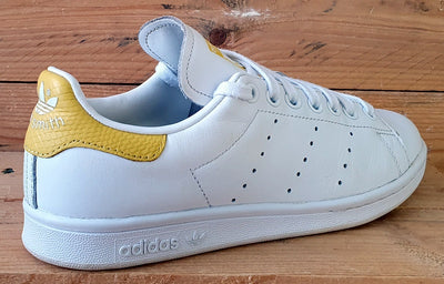 Adidas Stan Smith Low Leather Trainers UK6/US7.5/EU39 EF6883 White/Yellow