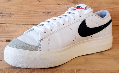 Nike Blazer Platform Low Leather Trainers UK7/US9.5/EU41 DJ0292-101 White/Black