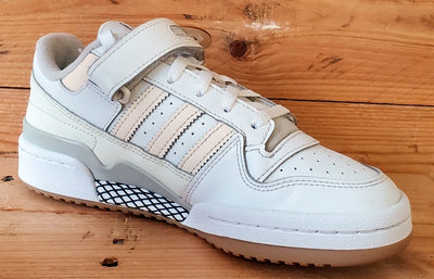 Adidas Forum Low Leather Trainers UK5/US6.5/EU38 GX4523 White/Ecru Tint/Gum