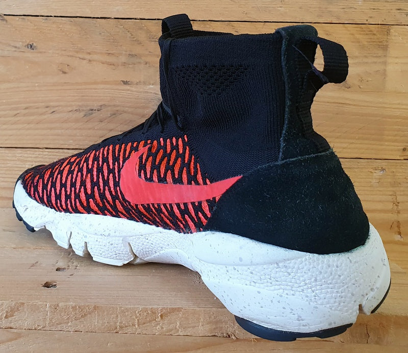 Nike Air Footscape Magista Flyknit Trainers UK10/US11/E45  816560-002 Black/Red