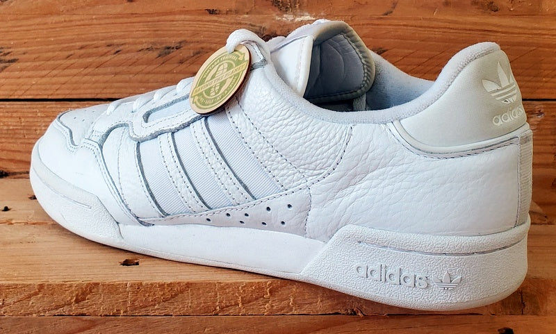 Adidas Continental 80 Low Leather Trainers UK10/US10.5/E44.5 GW0188 Triple White