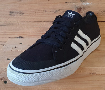 Adidas Originals Nizza Low Canvas Trainers UK12/US12.5/EU47 G17427 Black/White