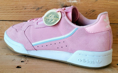 Adidas Continental 80 Low Suede Trainers UK4/US5.5/EU36.5 G27720 Pink/White/Gum