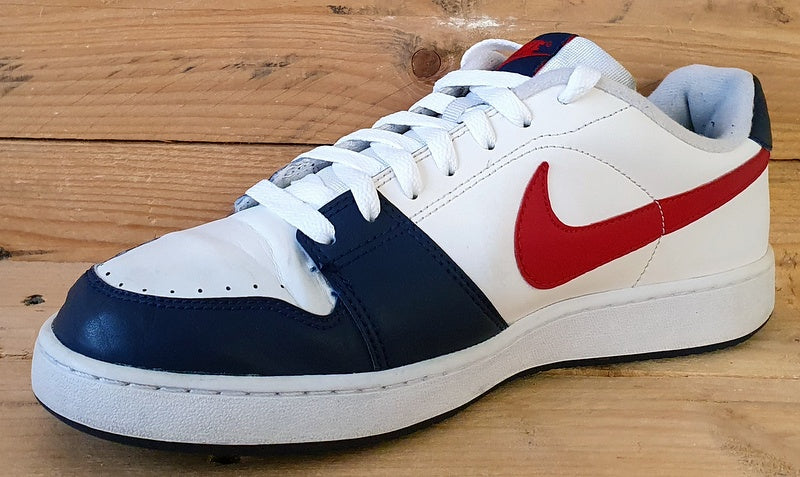 Nike Backboard Low Leather Trainers UK8/US9/EU42.5 378336-162 White/Navy/Red