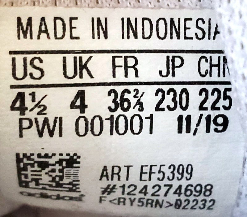 Adidas Superstar Low Leather Trainers UK4/US4.5/EU36.5 EF5399 Triple White