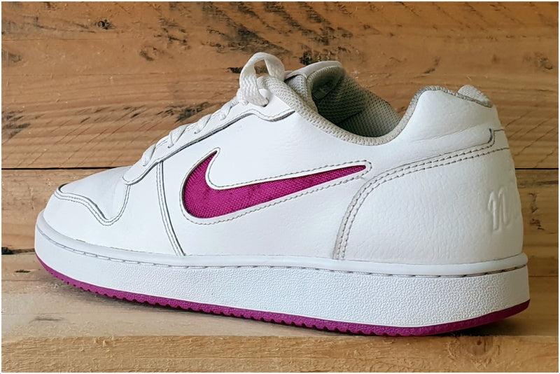 Nike Ebernon Low Leather Trainers UK7 US9.5 EU41 AQ1779 103 Purple White VintageTrainers