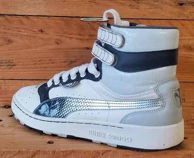 Puma Sky II Mid Leather Trainers UK9/US10/EU43 348441-05 White/Grey