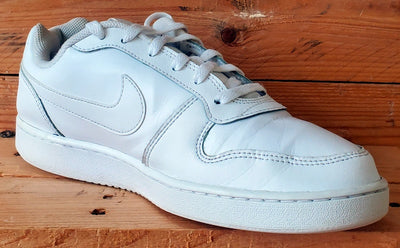 Nike Ebernon Low Leather Trainers UK8.5/US9.5/EU43 AQ1775-100 Triple White