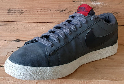 Nike Blazer Low Suede Trainers UK8/US9/EU42.5 371760-096 Grey/White/Red