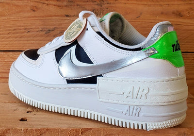 Nike Air Force 1 Shadow Leather Trainers UK5.5/US8/EU39 DN8006-100 White/Black
