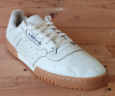 Adidas Powerphase Low Leather Trainers UK11.5/US12/EU46.5 FU9542 Off-White