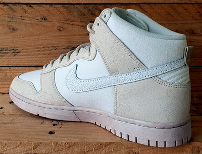 Nike Dunk High Cracked Leather Trainers UK9/US10/EU44 DV0822-100 Summit White