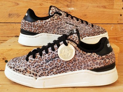 Reebok Classic AD Court Low Suede Trainers UK6/US8.5/EU39 FY7345 Leopard