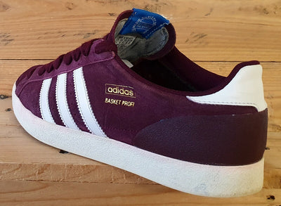 Adidas Basket Profi Low Suede Trainers UK10/US10.5/EU44.5 G95485 Purple/White