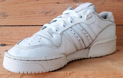 Adidas Rivalry Low Leather Trainers UK6/US6.5/EU39 EF8729 Triple White