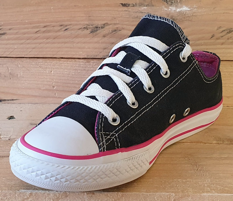 Converse Chuck Taylor Double Tongue Trainers UK3.5 US4 EU36 654365F Black Pink VintageTrainers