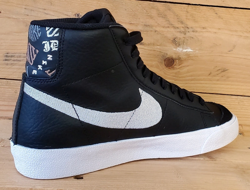 Nike Blazer 77 Playful Fonts Leather Trainers UK5.5/US6Y/EU38.5 DJ0265-001 Black