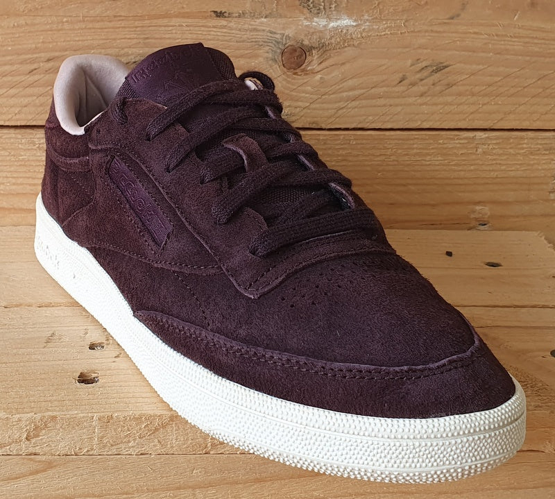 Reebok Club C 85 Low Suede Trainers UK6/US8.5/EU39 BS5192 Dark Purple