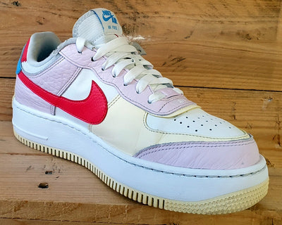 Nike Air Force 1 Shadow Low Leather Trainers UK6/US8.5/E40 DN5055-600 Pink/White