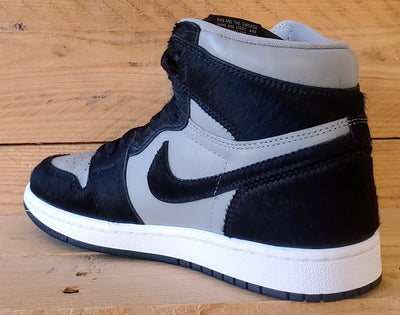 Nike Air Jordan 1 Twist Mid Leather Trainers UK4.5/US7/E38 DZ2523-001 Grey/Black