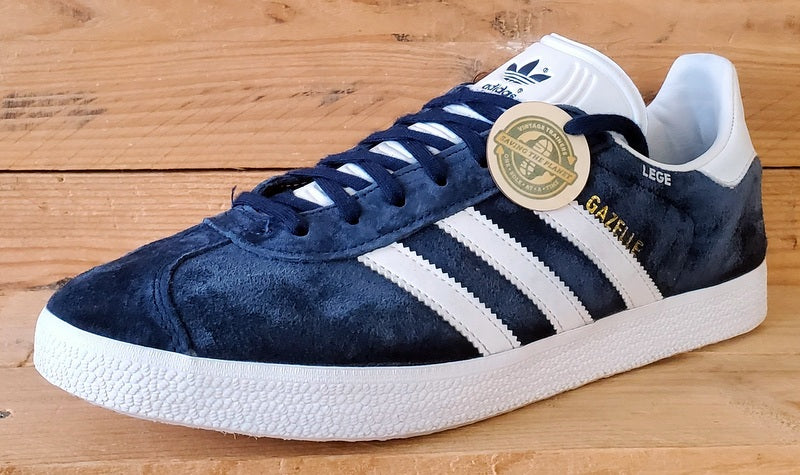 Adidas Gazelle Low Suede Trainers UK9.5/US10/EU44 BB5478 Collegiate Navy/White