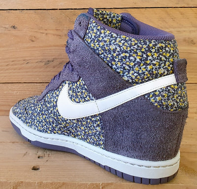 Nike X Libery Of London Dunk Hi Wedge Trainers UK5/US7.5/E38.5 540859-500 Purple