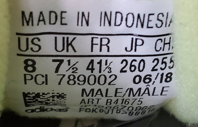 Adidas Continental 80 Leather Trainers UK7.5/US8/EU41 B41675 Semi Frozen Yellow