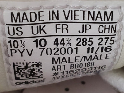 Adidas Superstar Boost Low Leather Trainers UK10/US10.5/E44.5 BB0188 White/Black