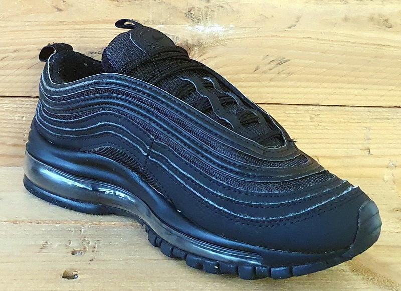 Nike Air Max 97 Low Textile Trainers UK3/US3.5Y/EU35.5 AV4149-001 Triple Black