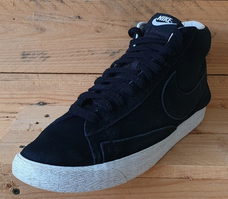 Nike Blazer Mid Suede Trainers UK12/US13/EU47.5 371761-027 Black/White