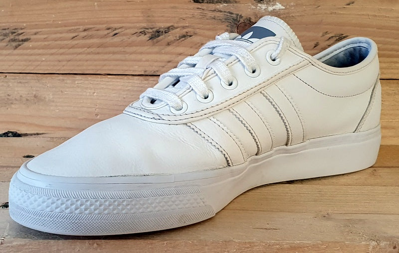 Adidas Adi-Ease Low Leather Trainers UK8/US8.5/EU42 D69229 Triple White
