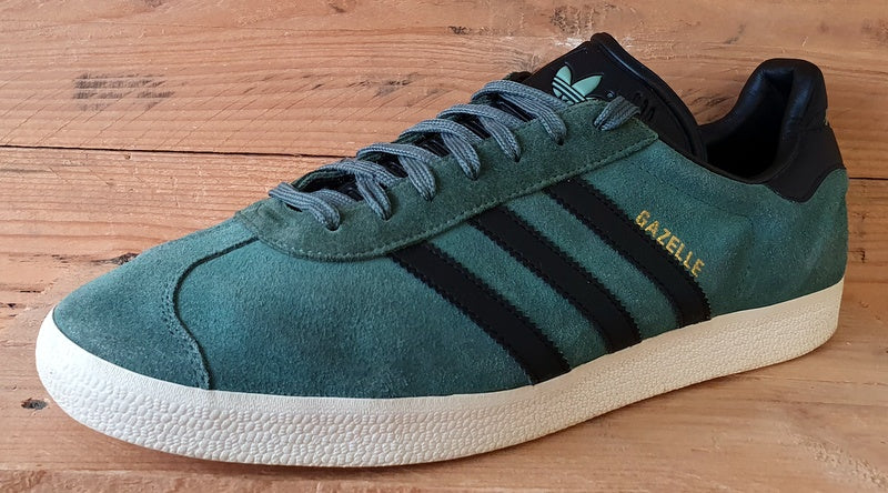 Adidas Gazelle Low Suede Trainers UK12/US12.5/EU47 BZ0033 Trace Green Black